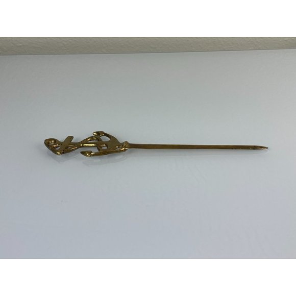 Vintage Brass Ship Anchor Letter Opener, Metal, Nautical Office Gift - Picture 8 of 8